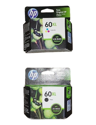 Cartucho Hp 60xl Original Kit-color/black Cc641wb