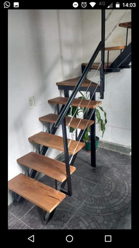 Escaleras De Hierro Y Madera ,a Medida