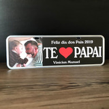 Presente Dia Dos Pais, Maes Personalizado Placa Em Aço