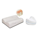 Combo Almohada Ortopédica Cervical + Cojín Rodillas