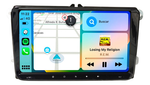 Stereo Android Pantalla 9¨ Volkswagen Fox 2016 - 2018 4+64