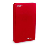 Case Para Hd Externo 2.5 Ch-300rd Vermelho C3 Tech