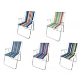 Pack 2 Sillas De Camping Piscina Playa Plegable Liviana