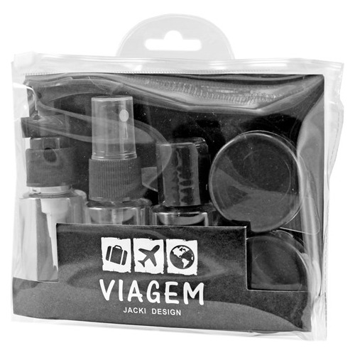 Kit Porta Frascos Viagem Organizador Shampoo Creme Perfume 7