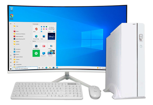 Computador Slim Branco I7 6ª 16gb Ram Ssd 960gb Tela 27 Wifi