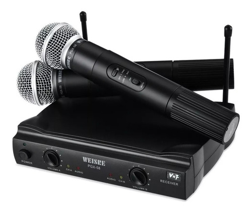 Microfone Sem Fio Duplo Profissional Pgx58 Karaoke Igreja