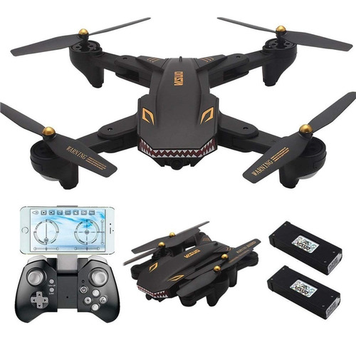 Drones Tianqu Visuo Xs809s Camara Wifi Hd 2mp 2 Baterias