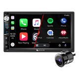 Combo Stereo Pantalla Tactil 2 Din + Camara Estacionamiento