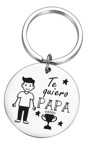 Llavero Papa Regalo Del Día Del Padre Colgante Duradero De