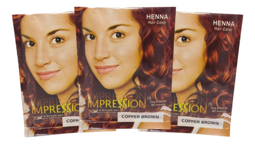 Henna Natural Tinte Cabello (3 Sobres) Sin Amoníaco 8colores