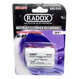 Bateria Para Telefono Fijo Radox 660-645 3.6v 550 Mah Recarg