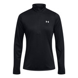 Polerón Ua Tech Half Zip Para Mujer Negro Under Armour