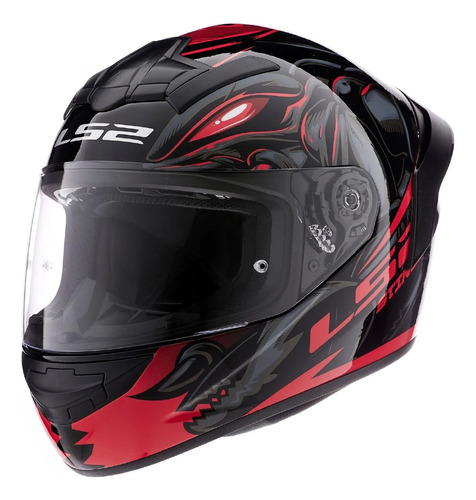 Casco Moto 352 Rookie Stinger Con Spoiler Brillo Ciclofox