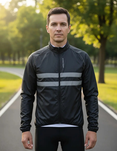 Chamarra Ciclismo Rompeviento Impermeable Reflejante Premium | Envío gratis