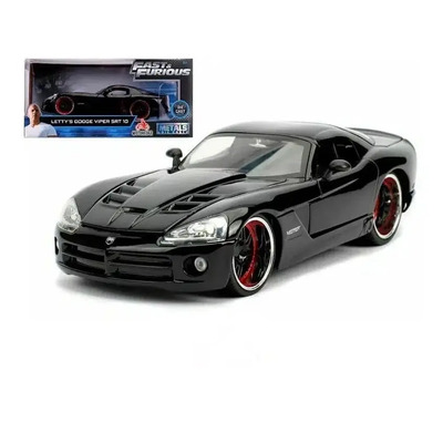Letty's Dodge Viper Srt 10 Rapidos Y Furiosos 1:32 Jada Color Negro | Meses sin interés
