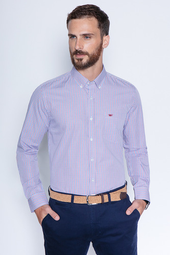 Camisa Cuadro Dakota Sm Rojo Fw2024 Ferouch