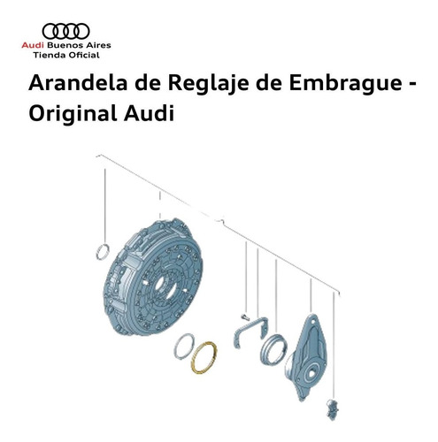 Arandela/retn De Reglaje De Embrague Audi A1 2019 Al 2021 Foto 4