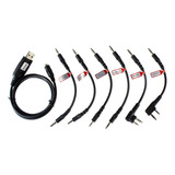 Cable De Programación Usb 6 En 1 Para Motorola Hyt Icom Baof