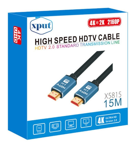 Cable Hdmi 4k/15 Metros Hdtv -cable Hdmi 2.0/alta Velocidad