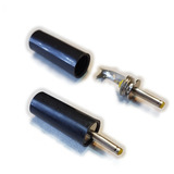 Ficha Dc Hueco 2,5 X 0,7 X 9 Mm Plug Macho 10 Unidades