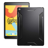 Funda iPad 10.2 Poetic Karbon Shield Series Flexible Negro