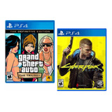 Combo Pack Gta Trilogy + Cyberpunk 2077 Ps4 Nuevos Sellados*