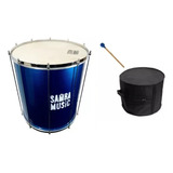 Kit Surdo/surdão Samba Music 60 X 18'' Aro Bala Azul 932maaz