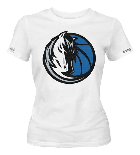 Camiseta Dallas Majestic Logo Nba Dama Mujer Idk