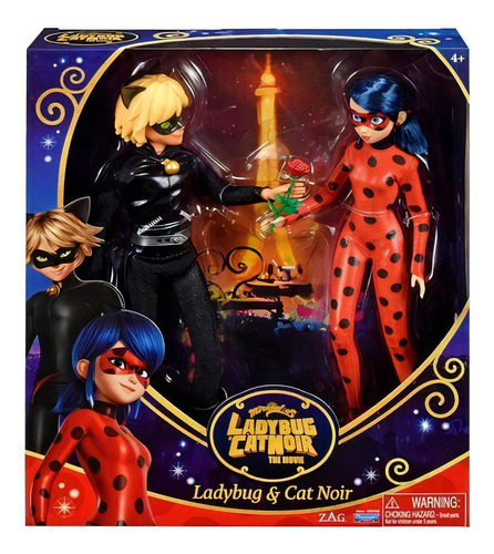 Pack Ladybug Y Cat Noir Miraculous Fashion Doll Película 4