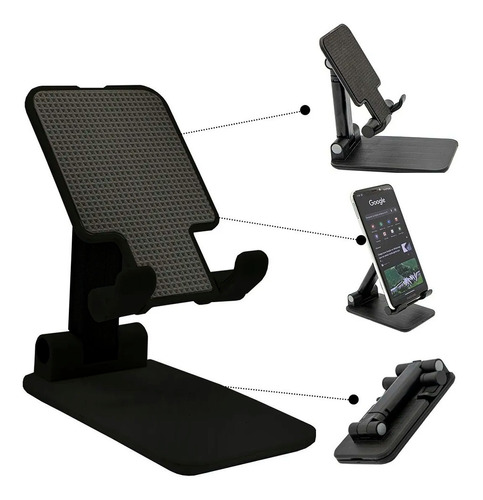 Suporte Para Celular De Mesa Ajustável Tamanho Universal