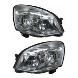 Par Faros Chevrolet Chevy C3 Fondo Cromado 2009-2012 Nuevos