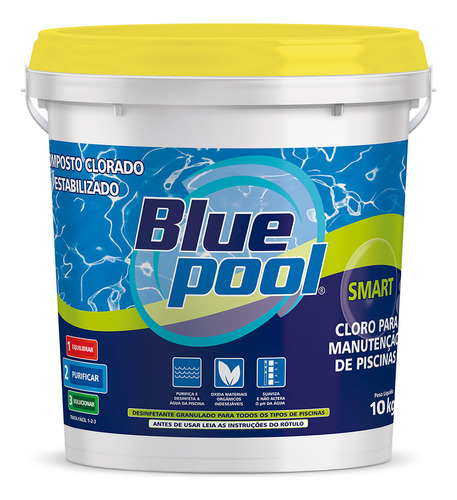 Cloro Piscina Smart Balde 10 Kilos Bluepool Fluidra