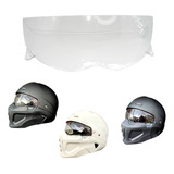 Lentes Transparentes Casco Mica Spectrum Negro Blanco Carbon