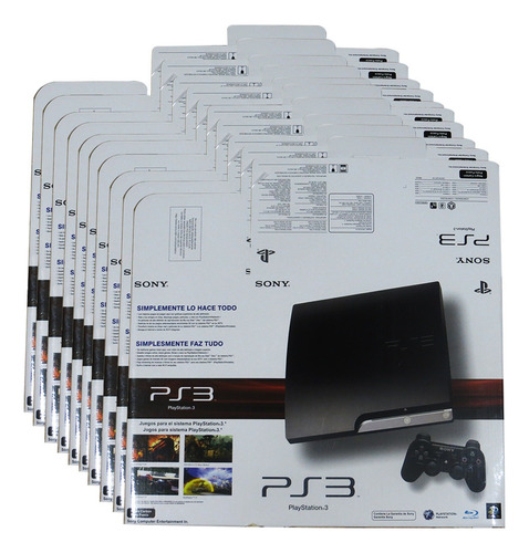 10 Caixas Vazia Do Playstation 3 Slim (nova) Ps3 Embalagem