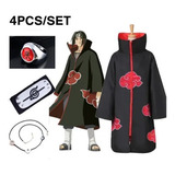 Disfraz De Capa, Anillo, Diadema, Collar Para Naruto Akatsuk