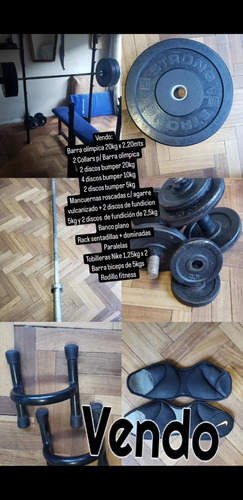 Home Gym Kit (rack, Banco, Barra, Discos, Mancuernas Y Más)