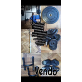 Home Gym Kit (rack, Banco, Barra, Discos, Mancuernas Y Más)