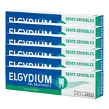 Pack 6 Elgydium Dientes Sensibles Gel Dentífrico 75ml Caries