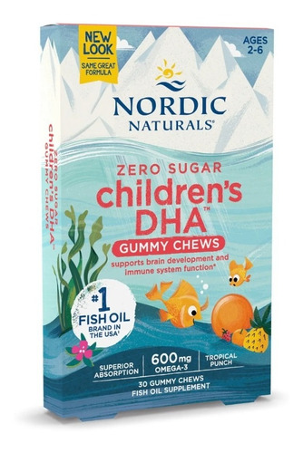 Nordic Naturals Childrens Omega-3 Gummies 600mg, 30 Gomas