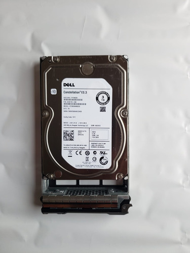 Hd Dell 3tb Sas 7.2k 3.5 Pol 6gbps C/gaveta Novo!!!! 