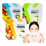 24 Mascarillas Faciales Vitamina B - C - E , Mond´sub