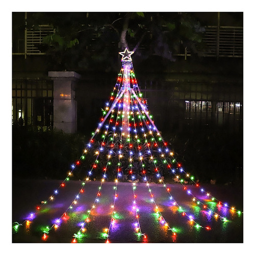 Árbol De Navidad De Cinta Led Solar For Decoración De Jardín