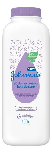 Kit Com 2 Talco Pó Johnson's Baby Hora Do Sono 100g