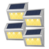 Foco Reflector Solar Maxwell Led Exterior Escaleras Set 4