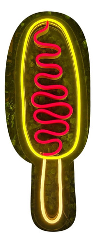 Letrero Led Neon Banderilla Boneles Alitas Restaurante Elote