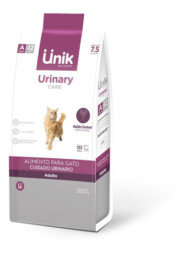 Alimento Unik Para Gatos Urinary Care X 7,5kg