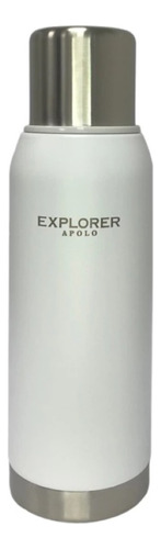 Termo Pico Cebador 1l Explorer Apolo Acero 24hs Blanco Csi