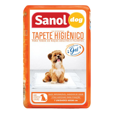 Tapete Higienico Sanol Dog 7unid | Frete grátis