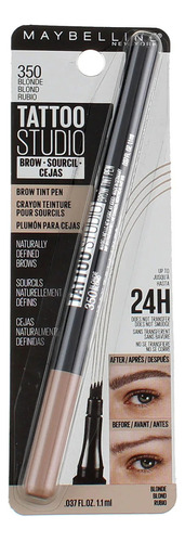 Delineador De Cejas Maybelline Tattoo Studio Brow Tint Pen Color 350 Blonde