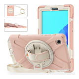 Funda Uso Rudo + Correa Para Tab A7 Lite T220 Nude (tk)